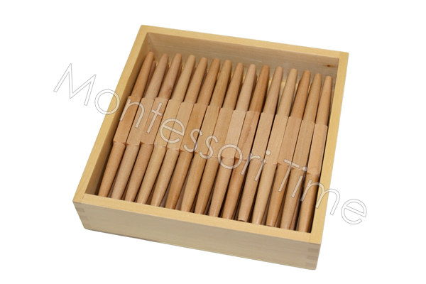 Box with 45 spindles